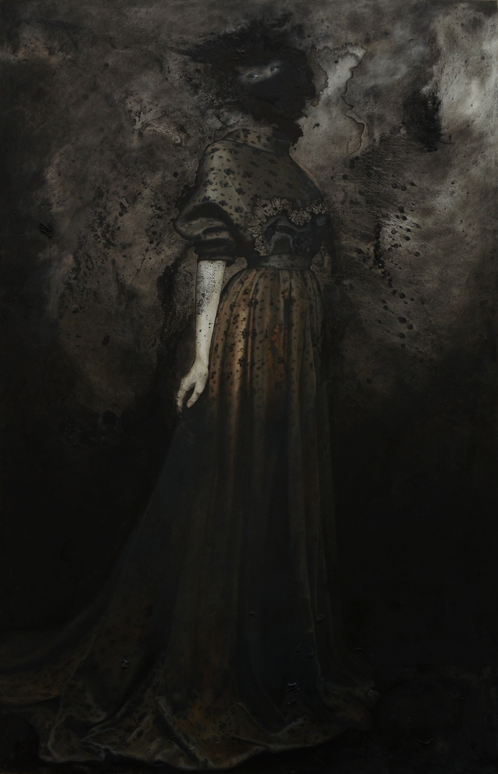 Anielka Hampson Painting Returning to Dust